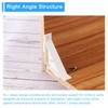 uxcell 8 PCS 90 Degree Plastic Triangle Bracket, Corner Support