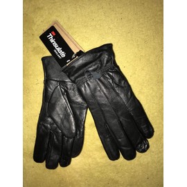 Thinsulate Isolant Women's Black Genuine Soft Leather Thinsulate Isolant  Gloves Size M/L