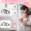The Original Silver Nursing Cups, Nipple Covers for Breastfeeding Essentials,