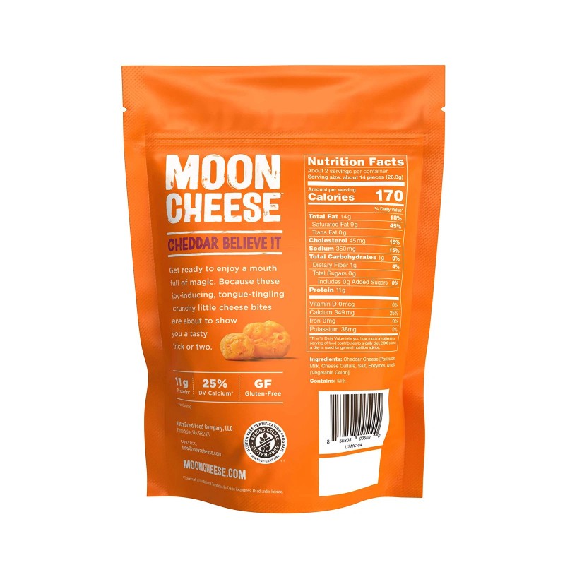 Moon Cheese Dairy Based Crunchified Cheese Snack 2 Ounce Pack
