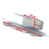 4x UM Glass Plate Bracket Bracket Stainless Steel Clip