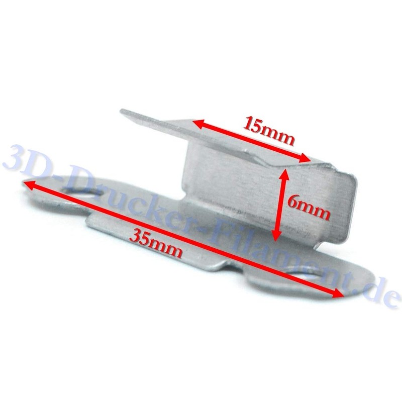 4x UM Glass Plate Bracket Bracket Stainless Steel Clip