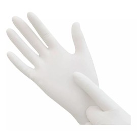 Ambiderm Guantes Latex Confort Blanco, 50 Pares Color Blanco Talla Grande