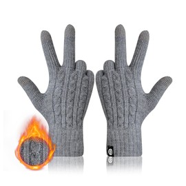 MA COWCF Winter Gloves for Women Thermal Knit Elastic Soft Warm Touch Screen Comfortable for Outdoor Cold Weather