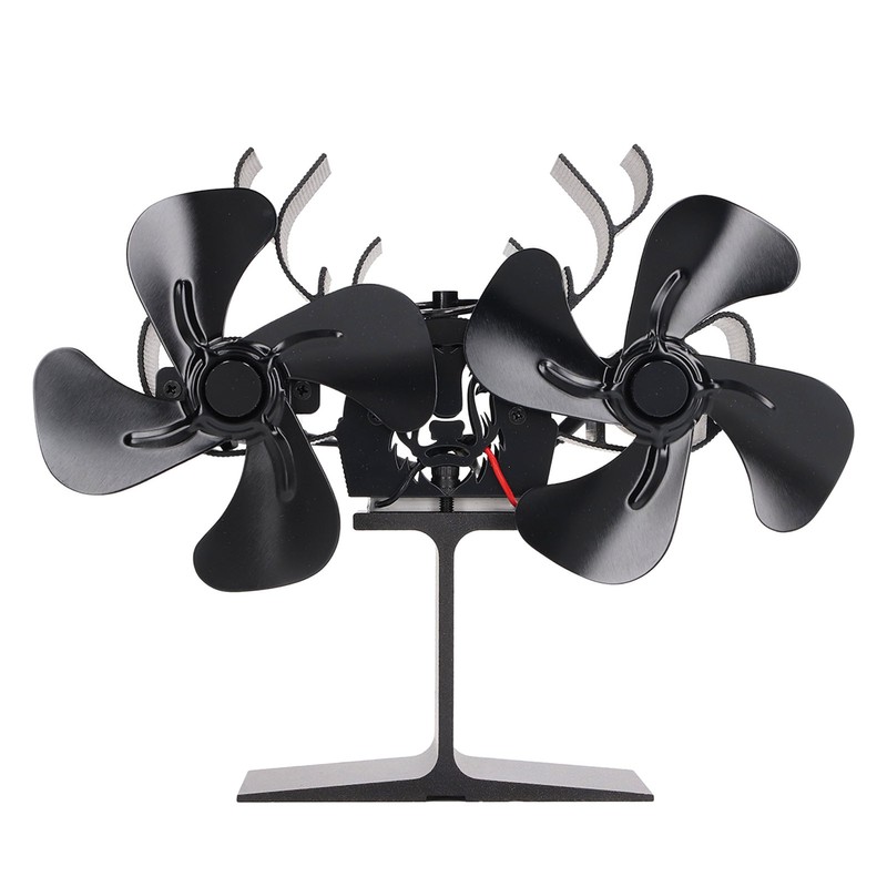Wood Stove Fan Heat Powered 8 Blades Stove Fan Self