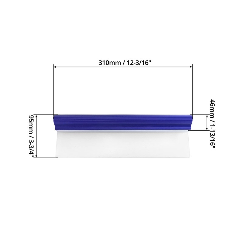 QWORK Water Car Squeegee,12 inch Flexible Water Silicone Window Squeegee