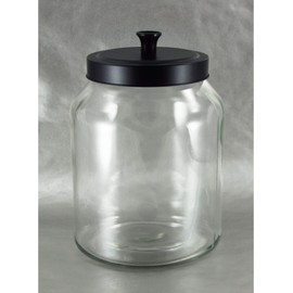 Grant Howard 59106 Storage Jar Black Matte Metal Top, 102 oz.
