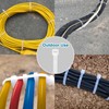 White Zip Ties 14 inch (100 Pack), Clear, 50 lb,