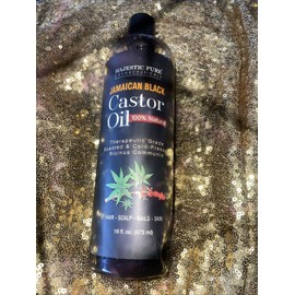 MAJESTIC PURE Jamaican Black Castor Oil for Hair Growth & Natural Skin Care -