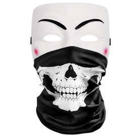 OXY Shoppe Mask Set Compare to PZ9 Spy Ninjas Project Zorgo Skull and Hacker Mask, White