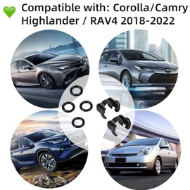 2PCS A/C Condenser Hard Line Lock Clamp Clip 88718-1E150 Fit for Toyota 2018-2022 Highlander Camry RAV4 Corolla C-HR Prius(with O-Rings)