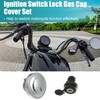 X AUTOHAUX 1 Set Motorcycle Ignition Switch Cylinder Fuel Gas