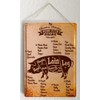 Tin Sign Kitchen Pork cutting