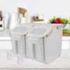 YXQ 25LB Large Flour Storage Container Bin,4 Pack Airtight Plastic