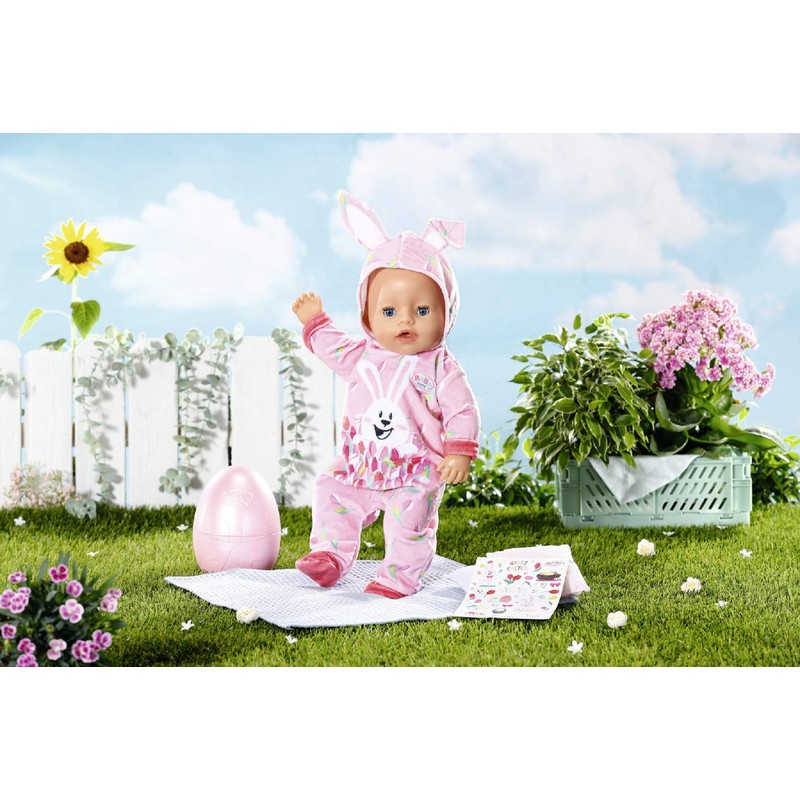 Zapf Creation 830307 Baby Born Easter Egg with Easter Suit,
