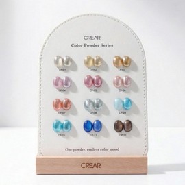 Crea Mirrorless Color Powder Series 12-piece set, Crea Color Powder CP01~CP12 + color chart, 1 piece / 크레아 미러리스 컬러 파우더 시리즈 12종 세트, 크레아 컬러파우더 CP01~CP12 ＋컬러챠트, 1개