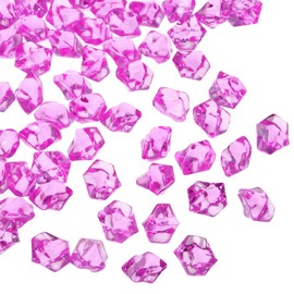 MECCANIXITY 2500pcs Fake Ice Rocks Acrylic Plum Crystals Gems Stones Dazzling Crushed Ice Sparkling Fake Diamonds for Vase Fillers