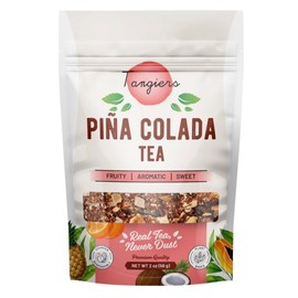 Piña Colada fruit Tea – Tangiers Tea - Tropical Fruit Infusion Blend, Caffeine-Free, Refreshing Pineapple & Coconut & Fruity Flavors, Premium Loose Leaf, 56 (G) Resealable Bag