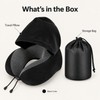 Hooded Travel Neck Pillow for Airplane & Car – U-Shaped