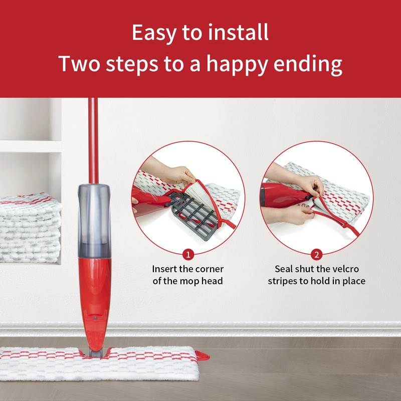 5 Pack Microfiber Spray Mop Pad Refill Compatible with O