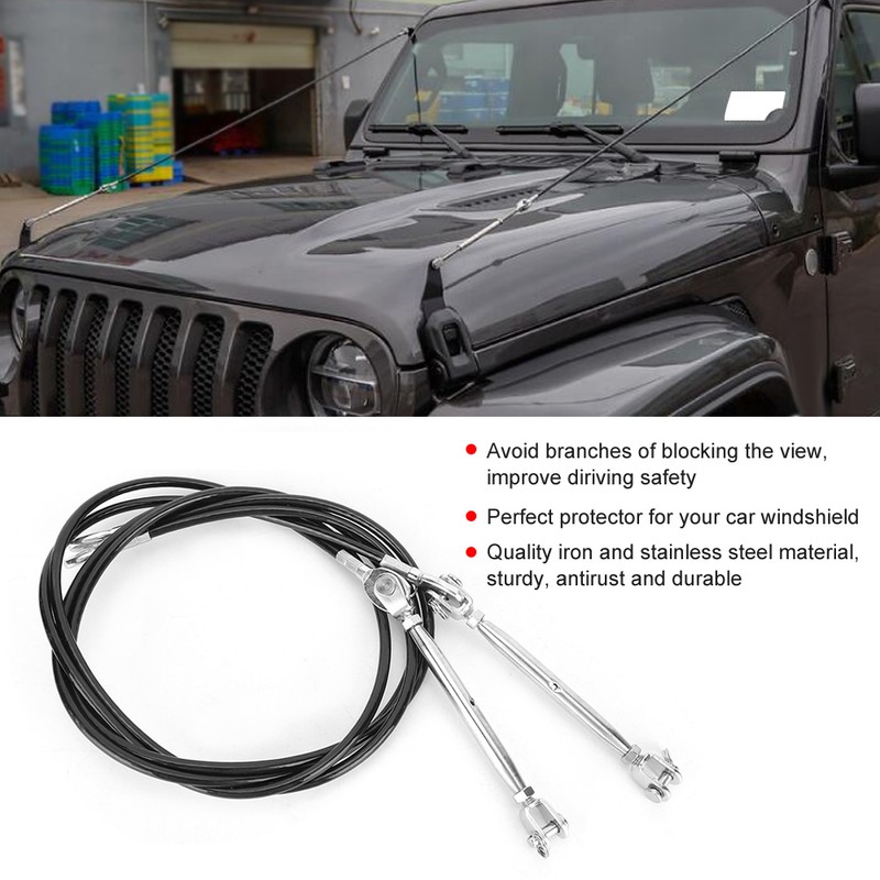 Iron Stainless Steel Limb Risers Kit Windshield Protector Fits for
