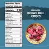 One Degree Organics Sprouted Brown Rice Crisps Cereal, Glyphosate-Free, Gluten-Free,