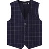 mintgreen Boys' Classic Vest, Children's V-Neck Wedding Regular Fit Suit