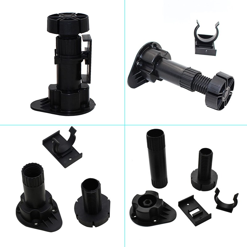 BOSIDETOOL Black Furniture or Cabinet Leveler Legs - Support 330