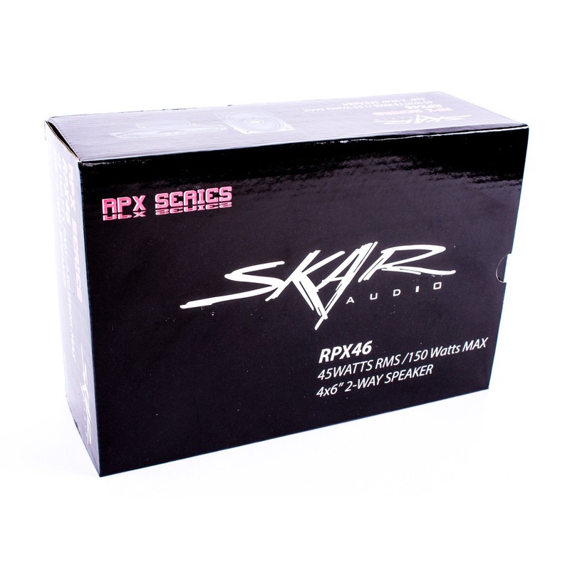 Skar Audio RPX46 150 Watt 2-Way 4"x6" Coaxial Speaker System,