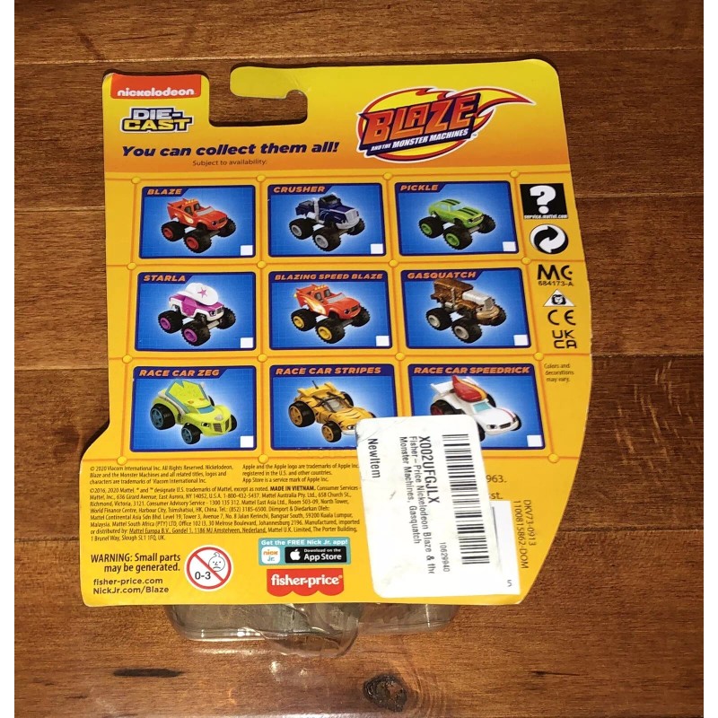 Fisher-Price Blaze and the Monster Machines Gasquatch Truck Die-Cast Toy