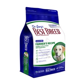 Dr. Gary's Best Breed Grain Free Farmer's Recipe Slow-Cooked in USA, Natural Dry Dog Food for All Breeds and Sizes, 4lbs.