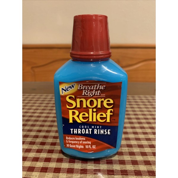 Breathe Right Snore Relief Cool Mint Throat Rinse 10 Oz