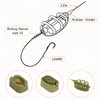 Fennoral 11PCS Carp Fishing Feeder Inline Method Feeder Set,Carp Fishing