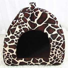 Pet Beds Strawberry Cat Bed House Kennel Nest Sleeping Bag Puppy Dog Pet Sofa Cushion Cushion Cat Pet Supplies (Color  Black, Size  Medium) (Blue X)  