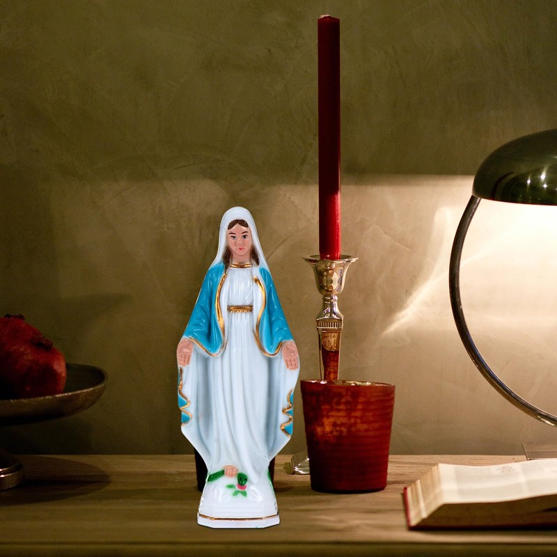 PRETYZOOM Virgin Marie Statue Religious Figure Catholic Mary Mother of
