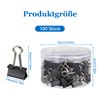 Foldback Clips Pack of 100, Black 19 mm Binder Clips,