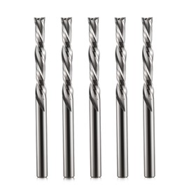 Downcut Spiral Router Bits 1/8 inch Shank, 1/8 inch Cutting Diameter ，3/4 inch Cutting Length,Solid Carbide CNC Router Bits End Mill for Wood Cut, Carving