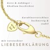 Heart Necklace Silver 925 / Gold Plated Necklace Women's "I