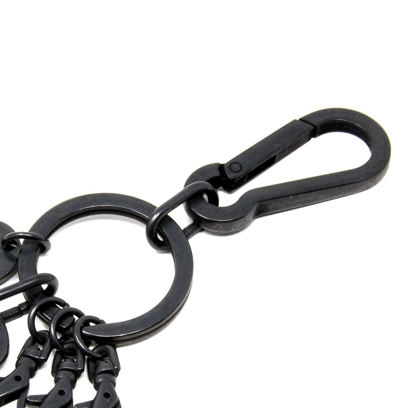 agnes b. Voyage Metal Plate Key Holder, Leather Version, With