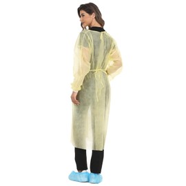 LIFESOFT Disposable Isolation Gown with Knit Cuff Long Sleeve Case of 100