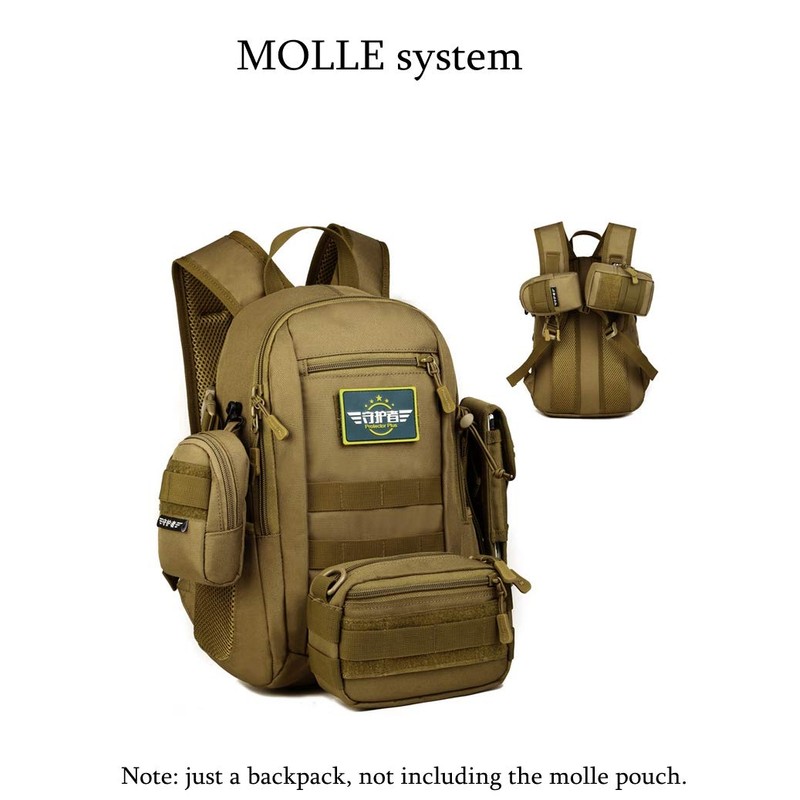 HUNTVP 20L Daypack Tactical Military Molle Backpack Small Back Pack