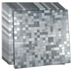 XUANINY Self-Adhesive Metal Backsplash, Peel and Stick Tile for Kitchen