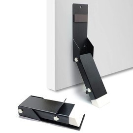 Door Stoppers 2 Pack, Self Adhesive Door Holder, No Drilling Door Stopper, Door Holder to Keep Door Open, Soft Rubber Tips & Anti Slip, Drop Stops & Easy Install