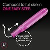 U by Kotex Click Compact Tampons, Super Plus Absorbency, Unscented,