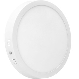 Jandei LED Round Recessed Ceiling Light | Flat Panel Ultra Slim 210mm Downlight | 18W 1440LM 4200K Neutral White | for Home Kitchen Office Shop Industrial Use