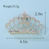 Wiwpar Sparkle Rhinestone Hair Clips Crown Metal Hair Claw Clip