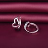 Yumilok Heart Women's Hoop Earrings Women's Stud Earrings Silver 925
