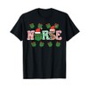 Christmas Nurse Xmas Scrub Top RN ER ED Icu Nicu