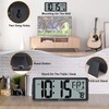 XREXS Large Digital Wall Clock, Battery Operated Alarm Clocks for