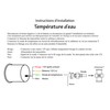 Vega Water Temperature Gauge 20-150 °C Digital Display and LEDs